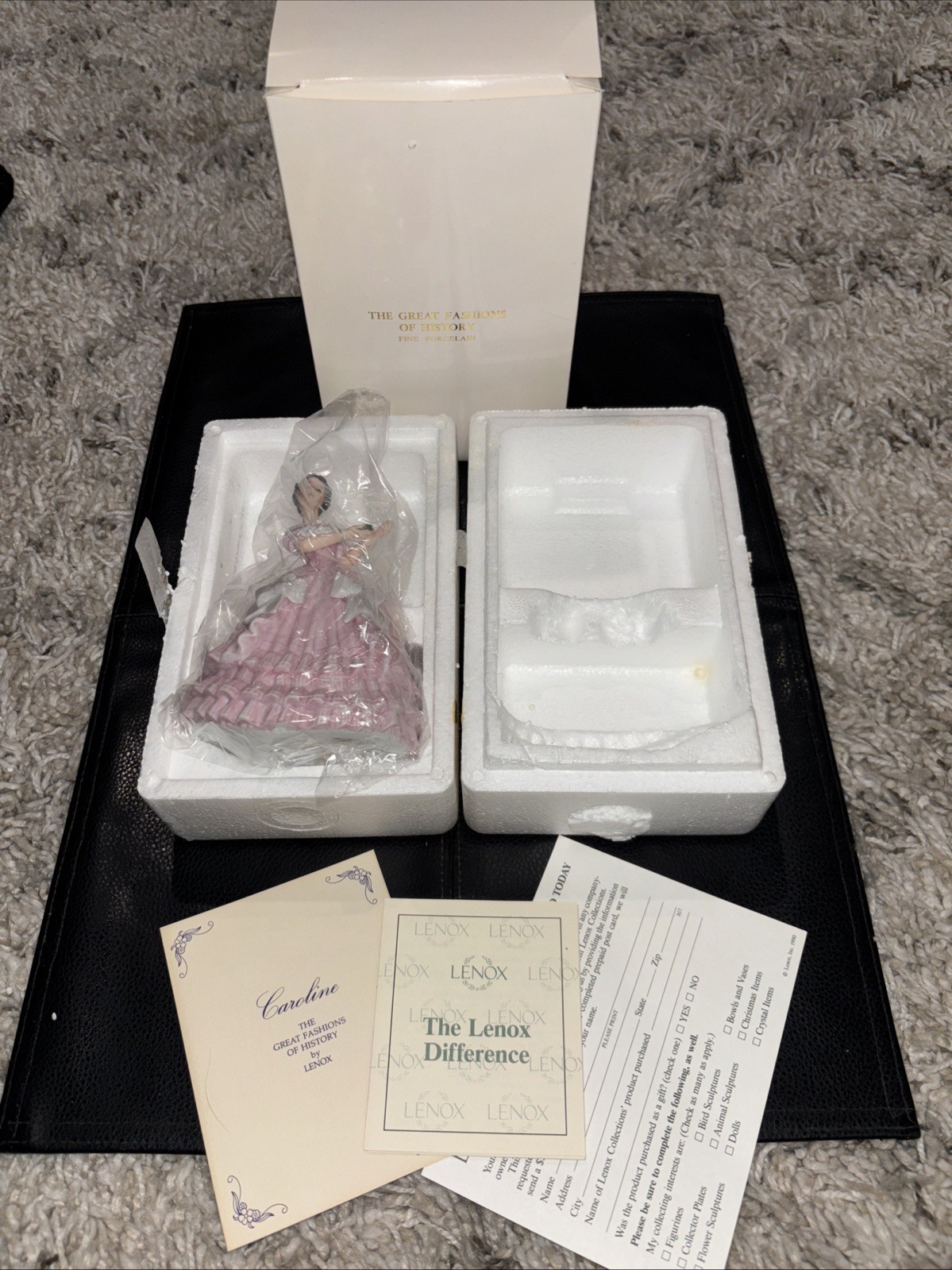 LENOX Porcelain Great Fashions of History Caroline 6