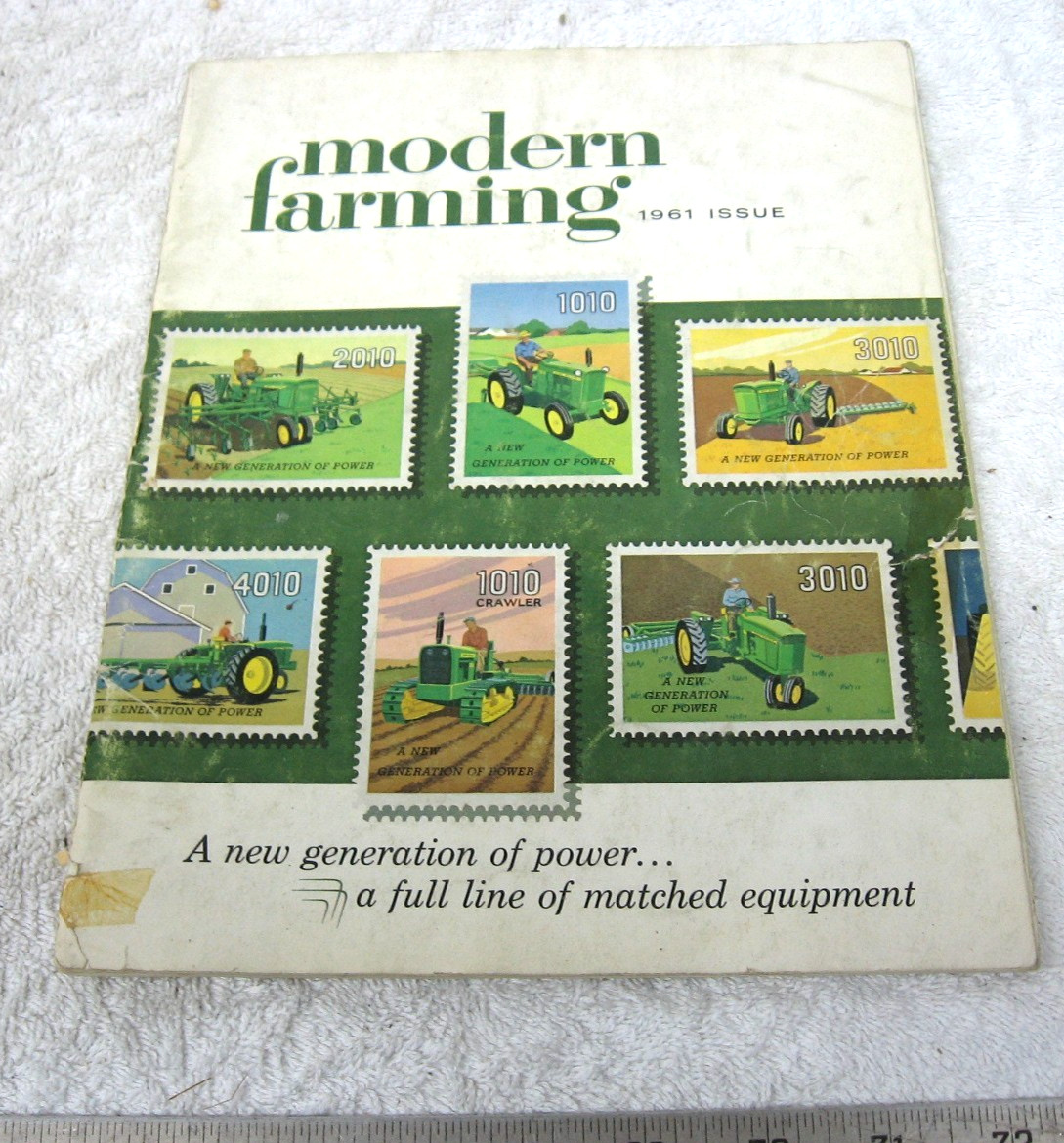 1961 JOHN DEERE MODERN FARMING TRACTOR & EQUIPMENT BROCHURE 4010 8010 3010 1010