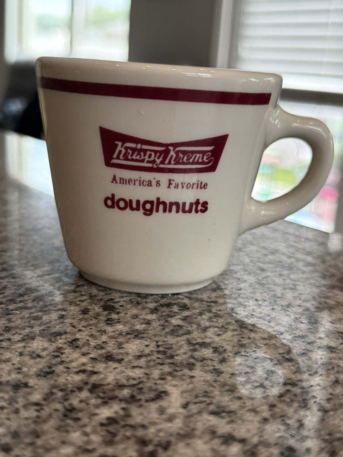 Vintage 1950s KRISPY KREME Doughnuts Coffee Mug Cup HOMER LAUGHLIN CHINA Nice