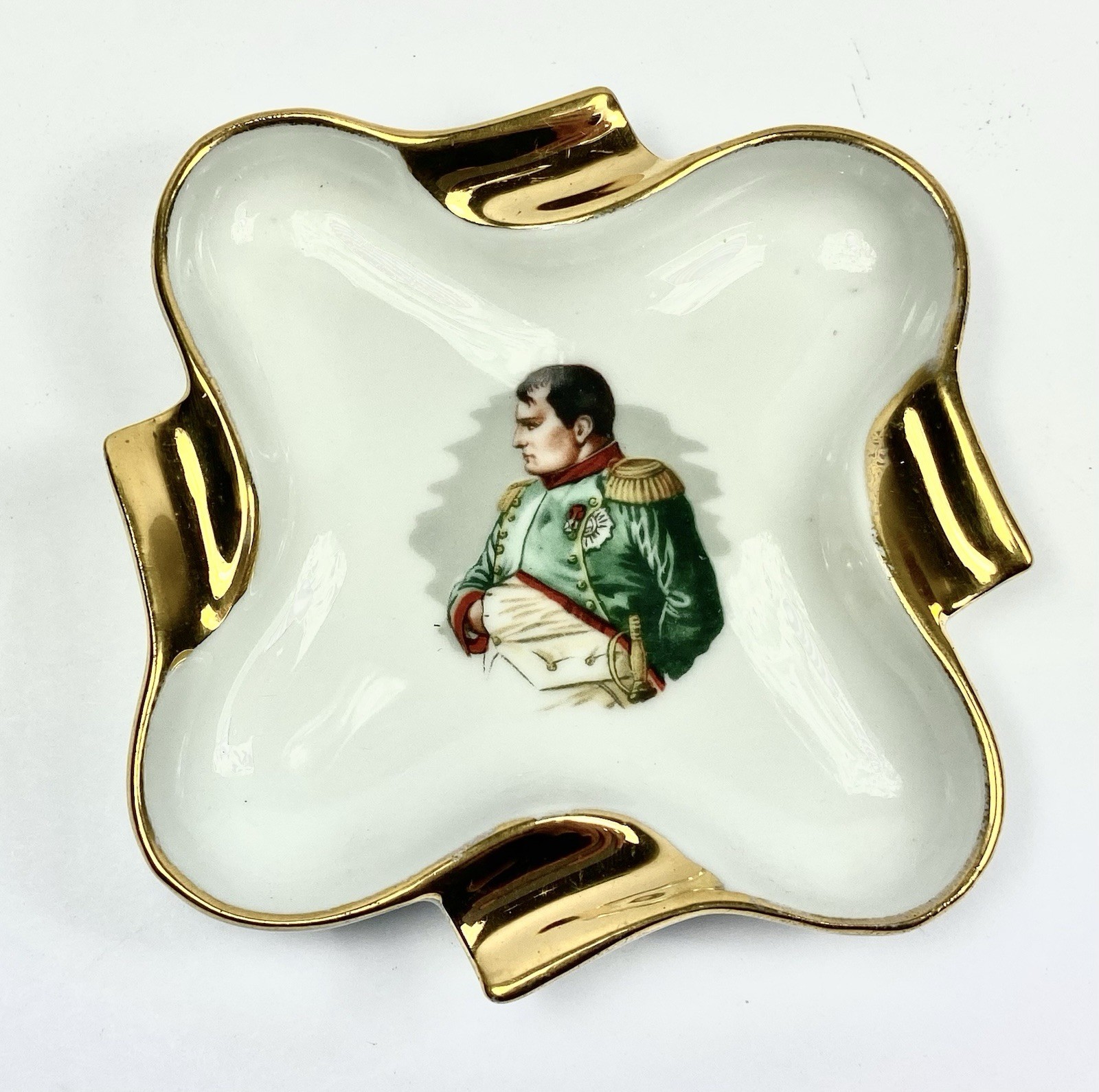 Vintage 1950/1960\'s Porcelaine De Luxe  France Napolean Bonaparte 4 Rest Ashtray