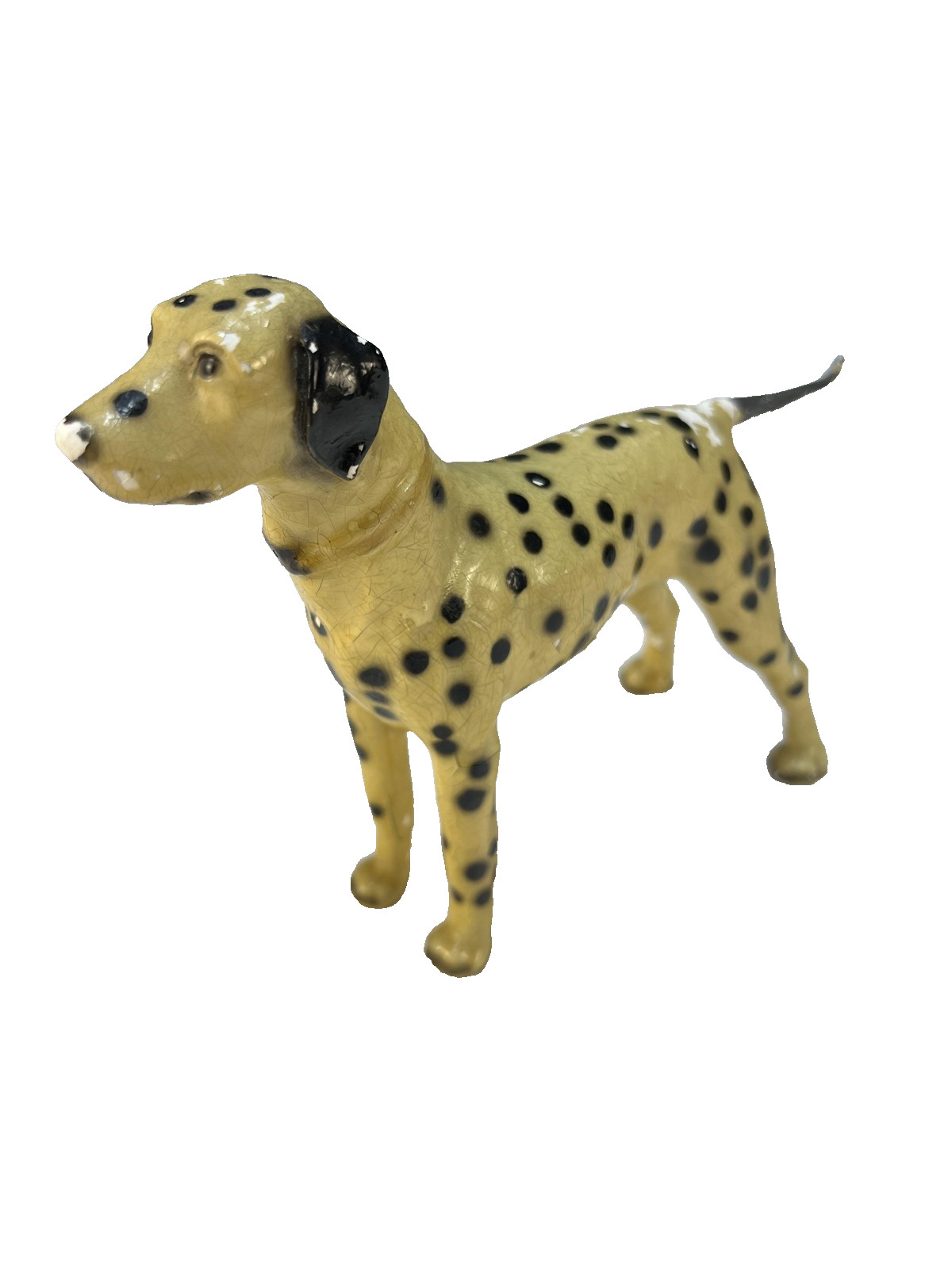 Vintage Mortens Studio Dalmatian Ceramic Dog Figurine 9 Inch Art Statue Decor