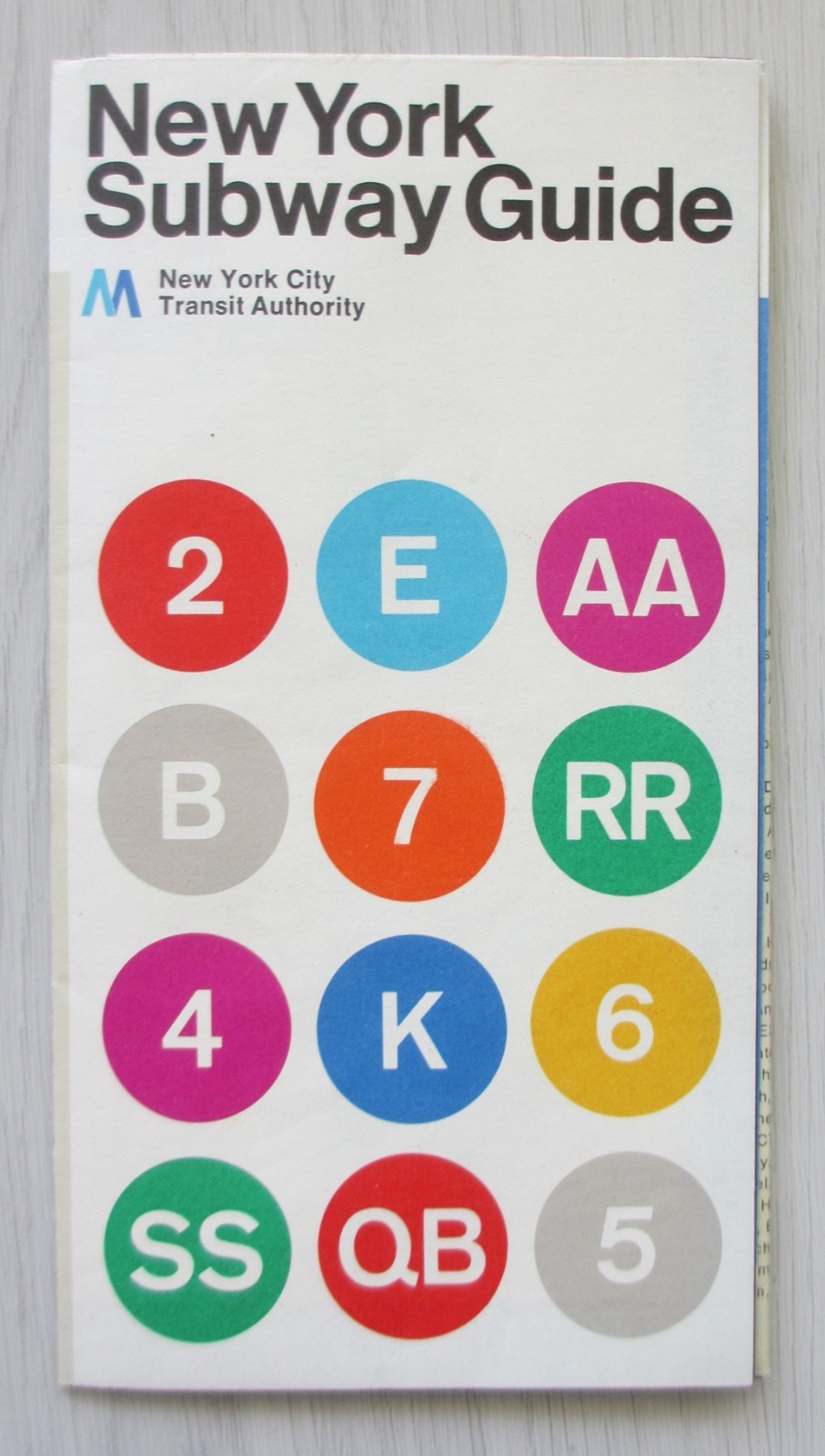 Vintage 1972 Version 2 New York Subway Map Second Edition Massimo Vignelli MoMA