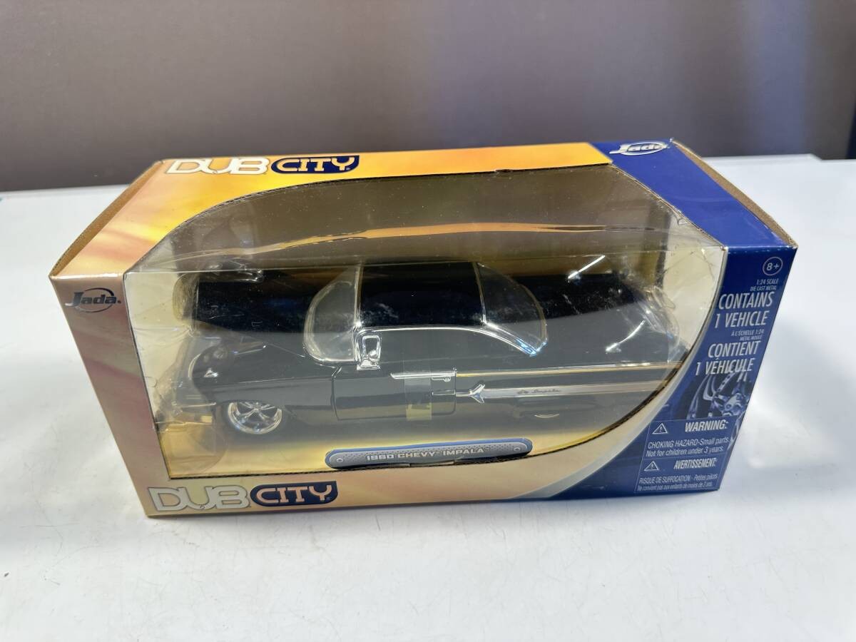 Jada DUB CITY 1/24 1960 Chevy Impala Lowrider Mini Car Boxed Unused [Age 13+]