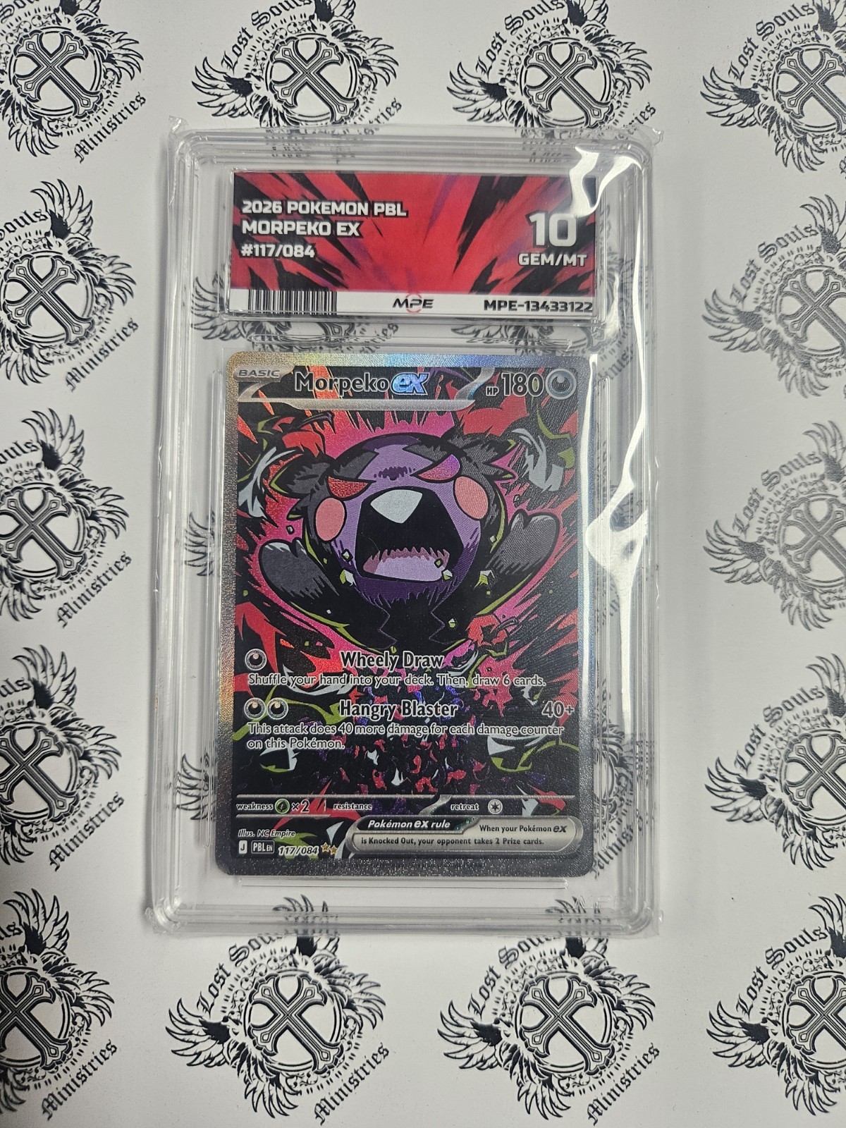 2026 Pokémon PBL Morpeko EX  #117/084 GEM/MT 10 🔥english🔥 