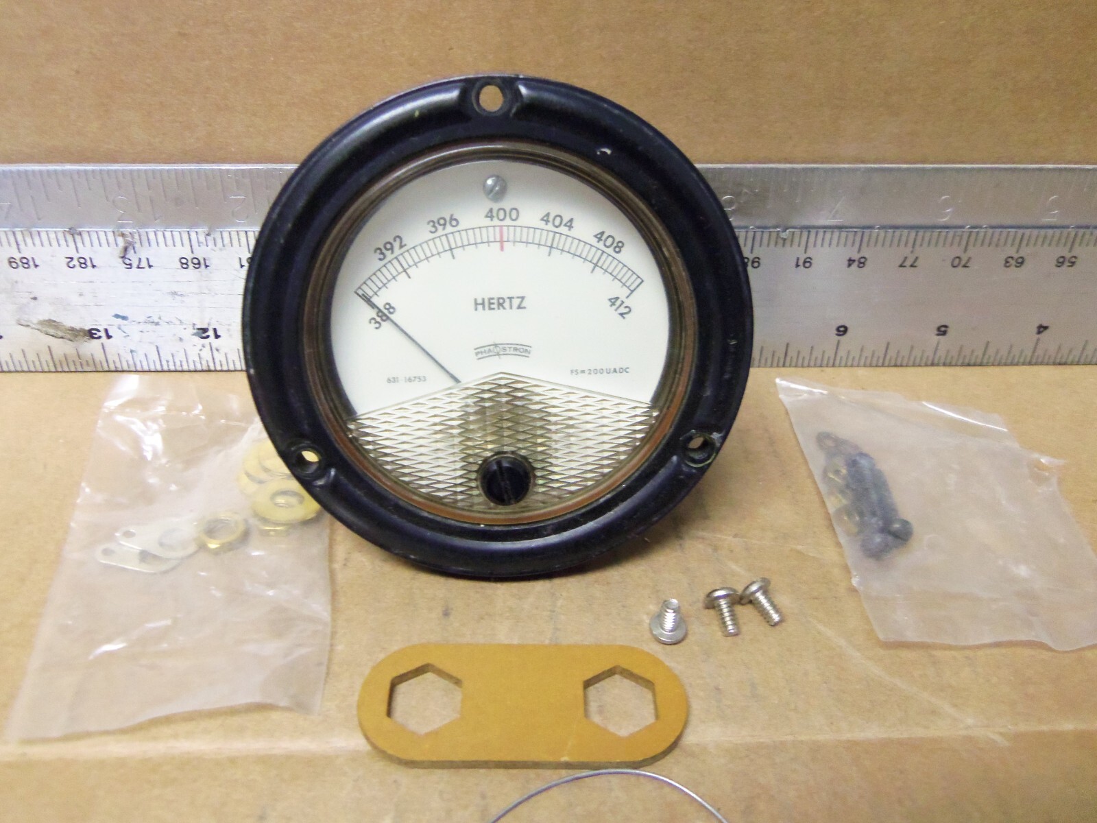 Phaostron – 388 to 412 Hertz Gage - P/N: 631-16753 (NOS)