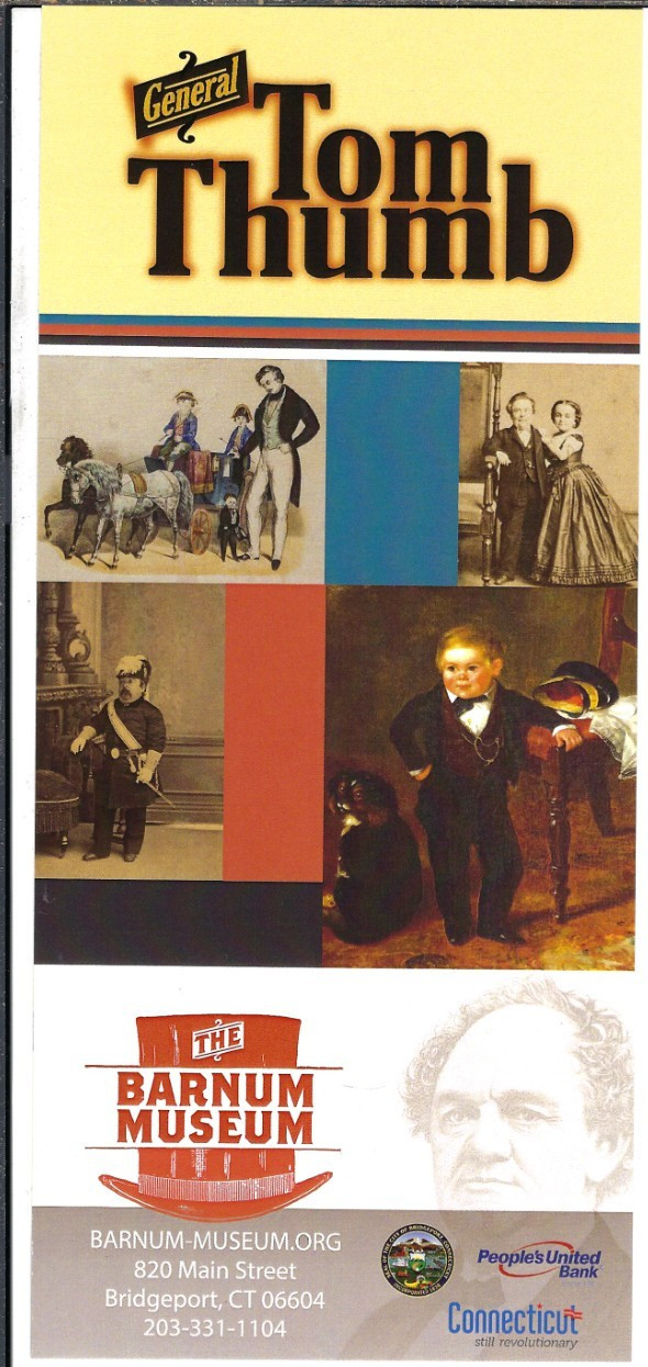 Travel Rack Card, General Tom Thumb, The Barnum Museum, Bridgeport, CT c2019 Travel Rack Card, General Tom Thumb, The Barnum Museum, Bridgeport, CT c2019