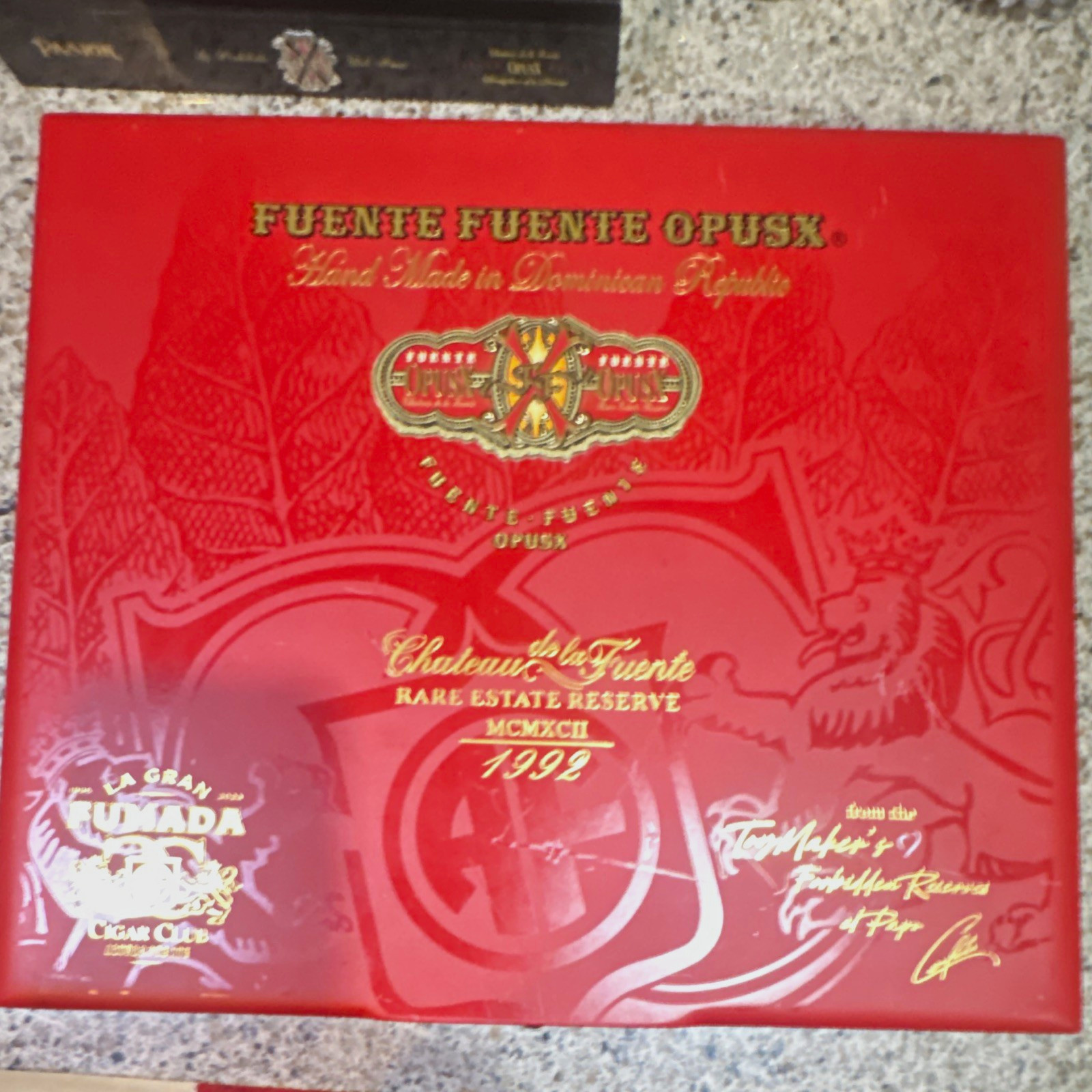 Arturo Fuente OpusX Chateau de la Fuente La Gran Fumada 1999 Cigar Box