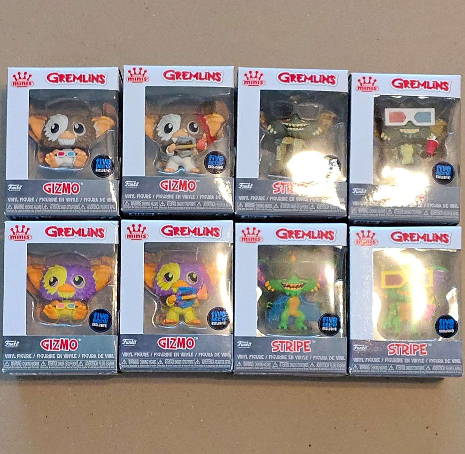 Funko Minis Gremlins Gizmo & Stripe Mini Vinyl Figures set of 8 Five Below Excl