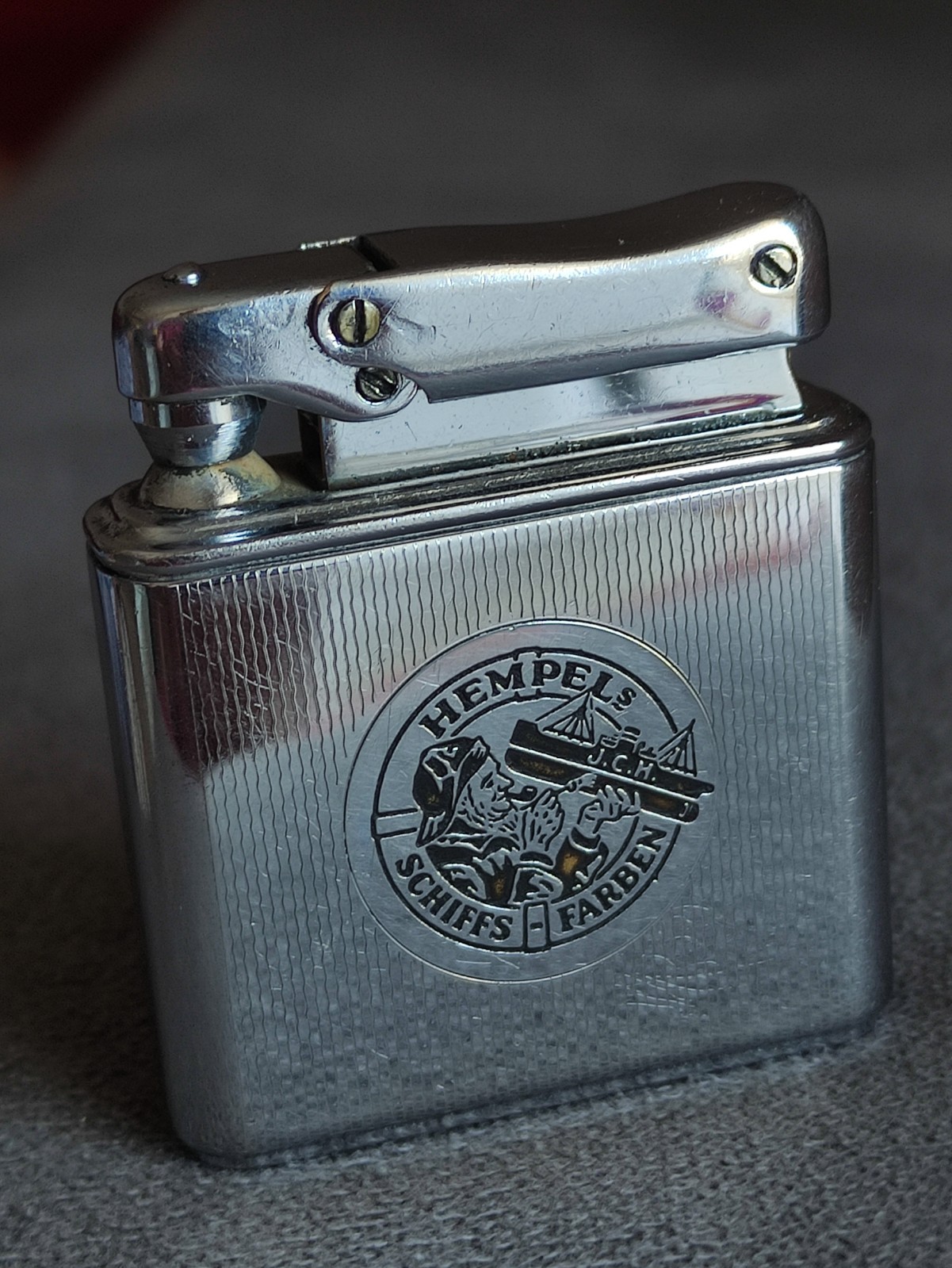 Vintage Ibelo Monopol Gas Lighter W. Germany Hempel\'s Marine Paints Hempaturi