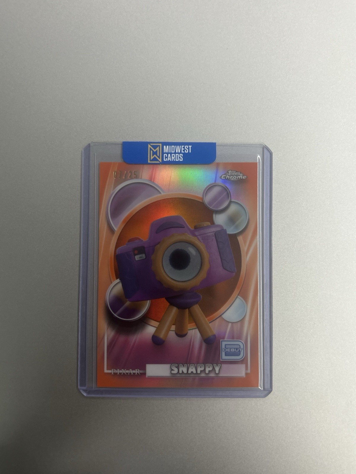 2026 Topps Chrome Disney Snappy /25 Orange Refractor