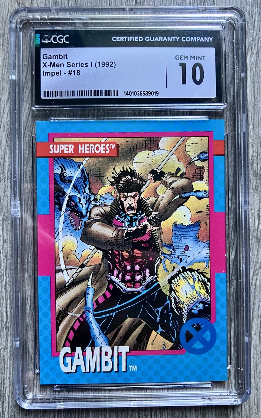 1992 X-Men Series I #18 Gambit CGC 10 Gem Mint Impel Jim Lee Art