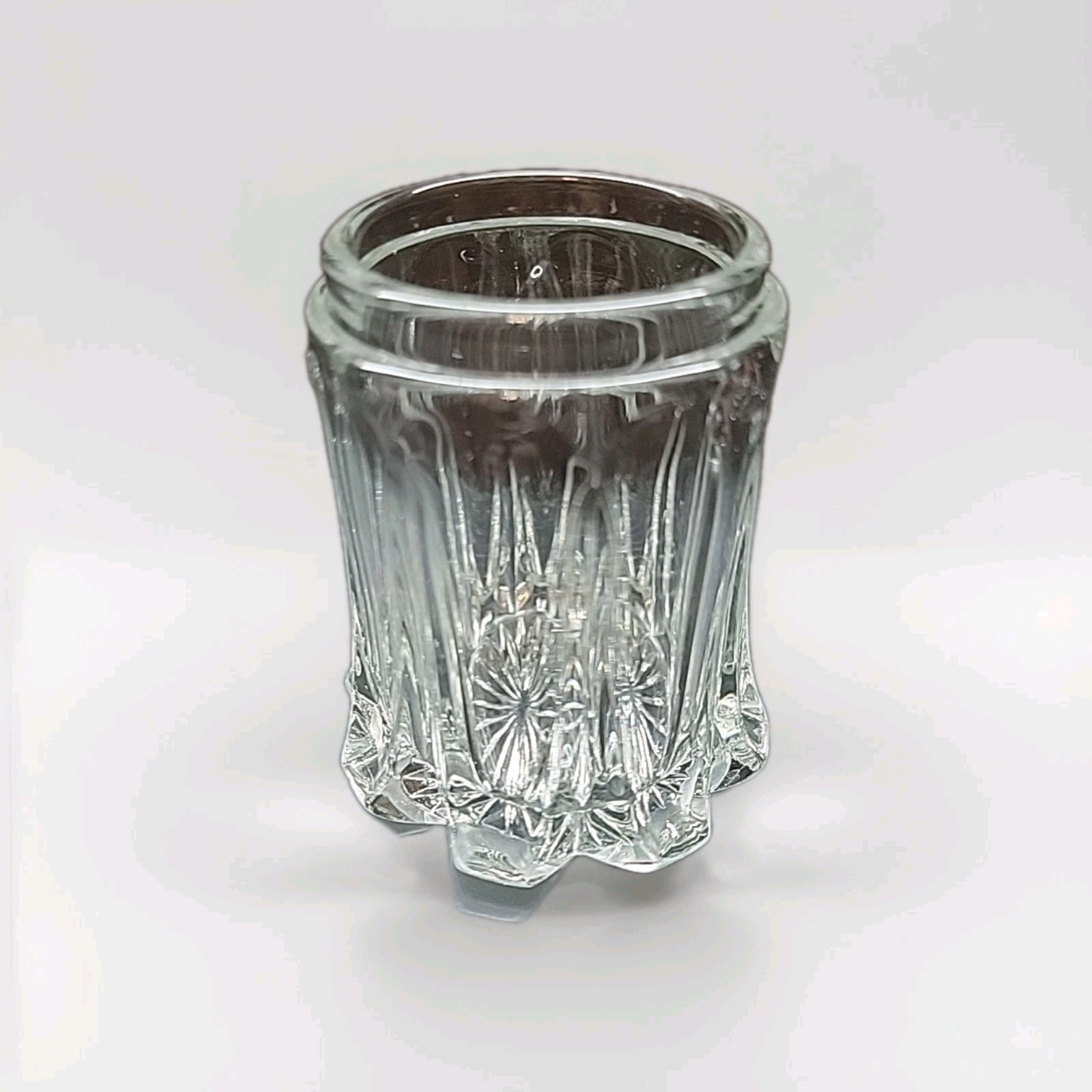 Antique Fostoria Glass Co Long Buttress Tobacco Dresser Jar – (No Lid)