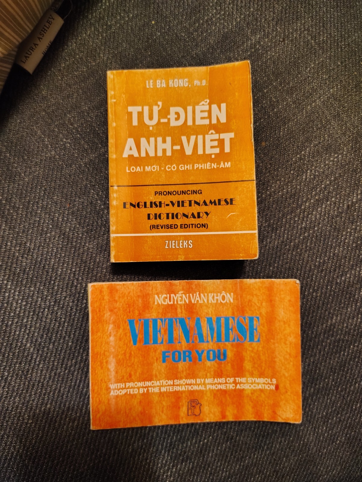 Lot of 2 Vintage English to Vietnamese pocket dictionary w Pronunciation Zieleks