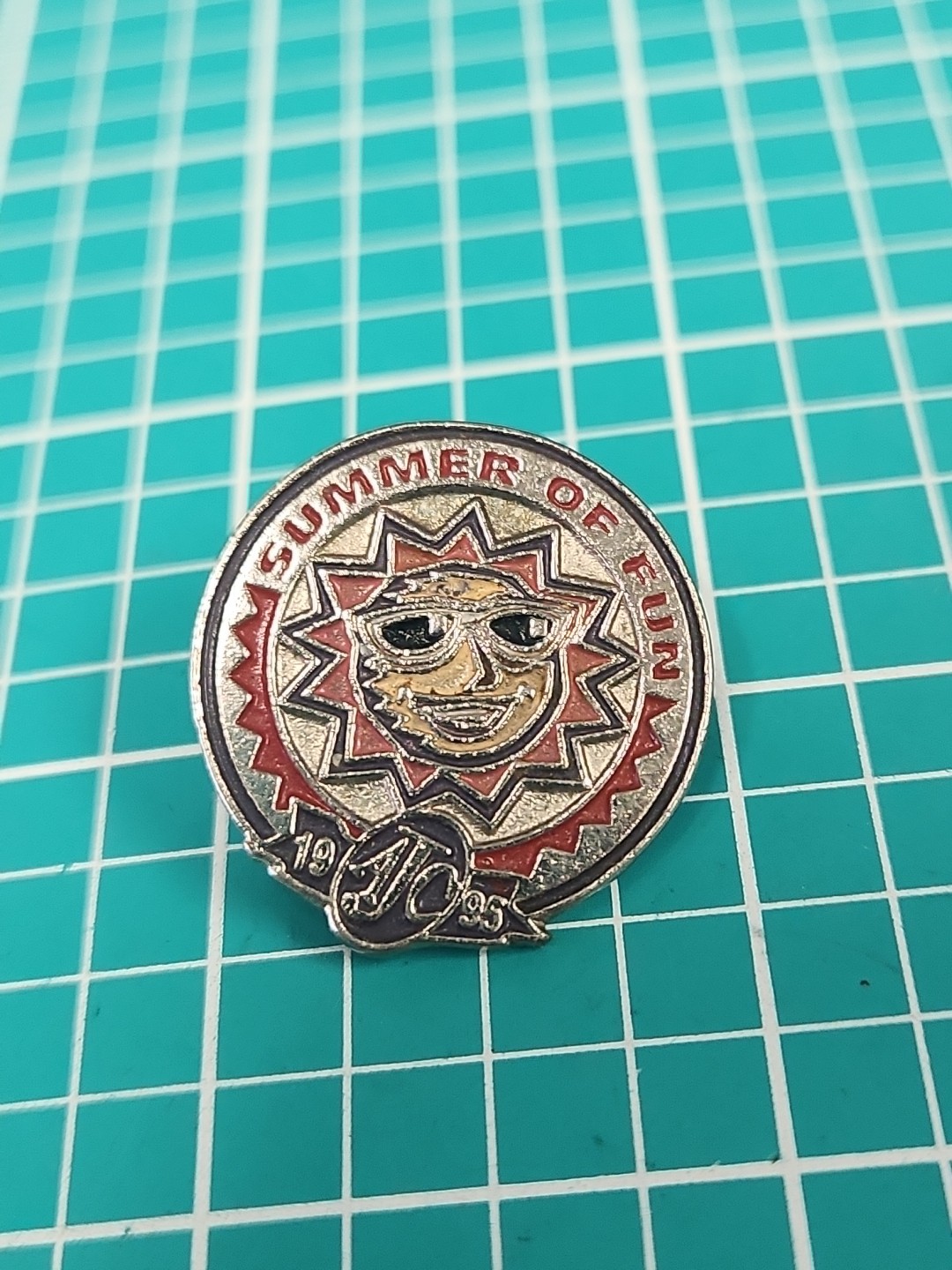 Vtg Summer Of Fun AJC 1995 Silver Tone Lapel Pin