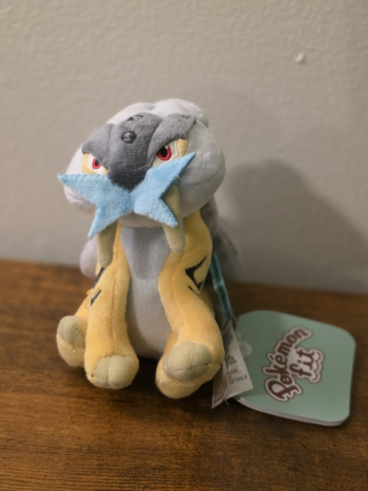 Authentic Pokémon Fit Raikou Plush Toy – Sitting Cuties Series – New with Tags