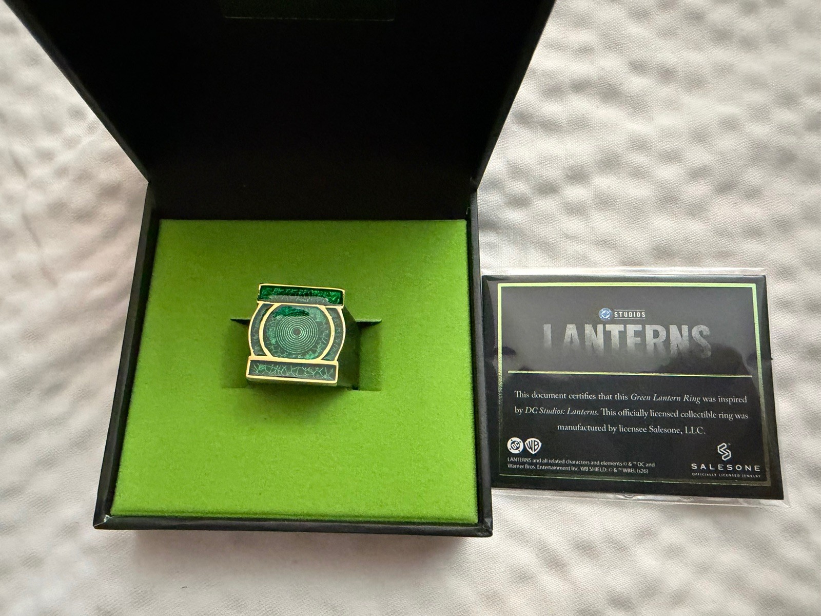 2026 DC SHOP GREEN LANTERN RING OFFICIAL PROP REPLICA LANTERNS SIZE 10 BRAND NEW