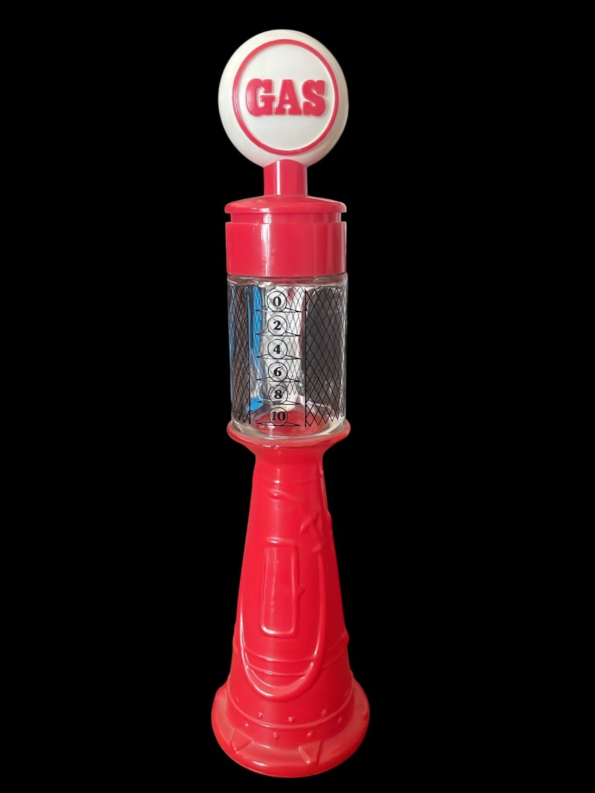 Vintage Avon Remember When Red Gas Pump Bottle Deep Woods After Shave Empty