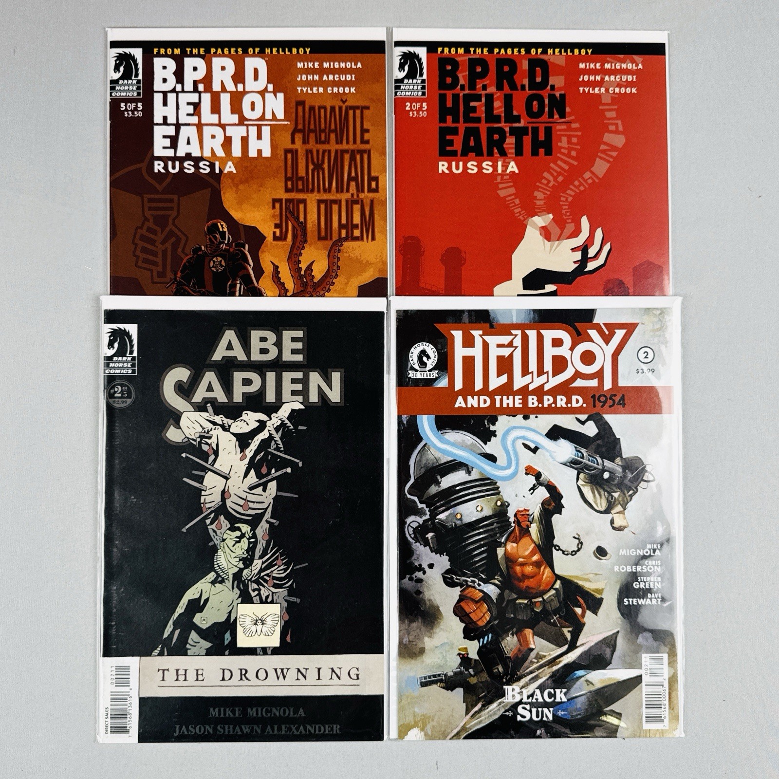 Hellboy BPRD Dark Horse Comics Lot 4 Mike Mignola Abe Sapien Russia 1954
