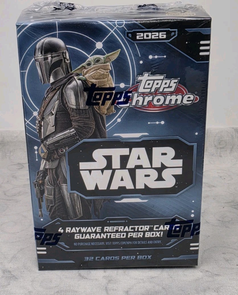 2026 Topps Chrome Star Wars Blaster / Value Box ~ 8 Packs - New / Sealed