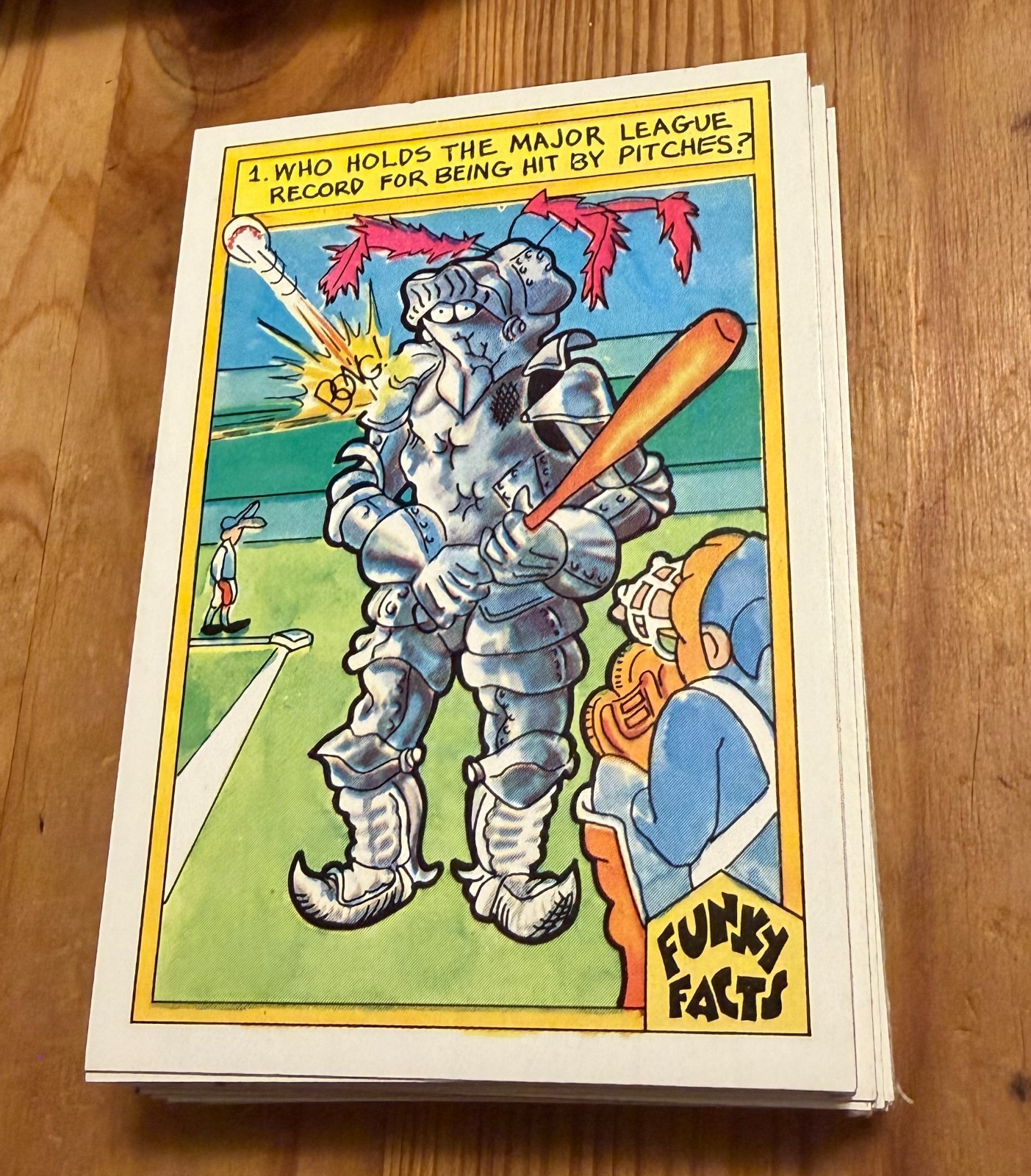 1976 WEIRD WORLD OF BASEBALL FUNKY FACTS 40 CARD Complete SET ~ Trivia Cards