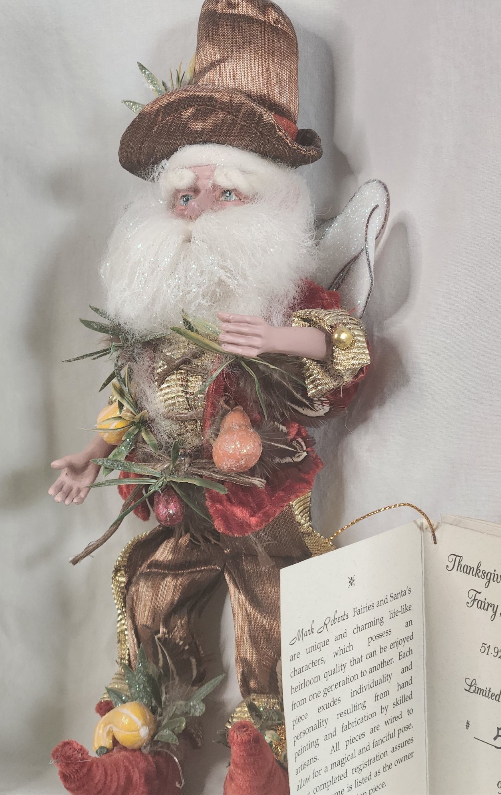 Mark Roberts Thanksgiving Day Fairy in Box With Book-10\