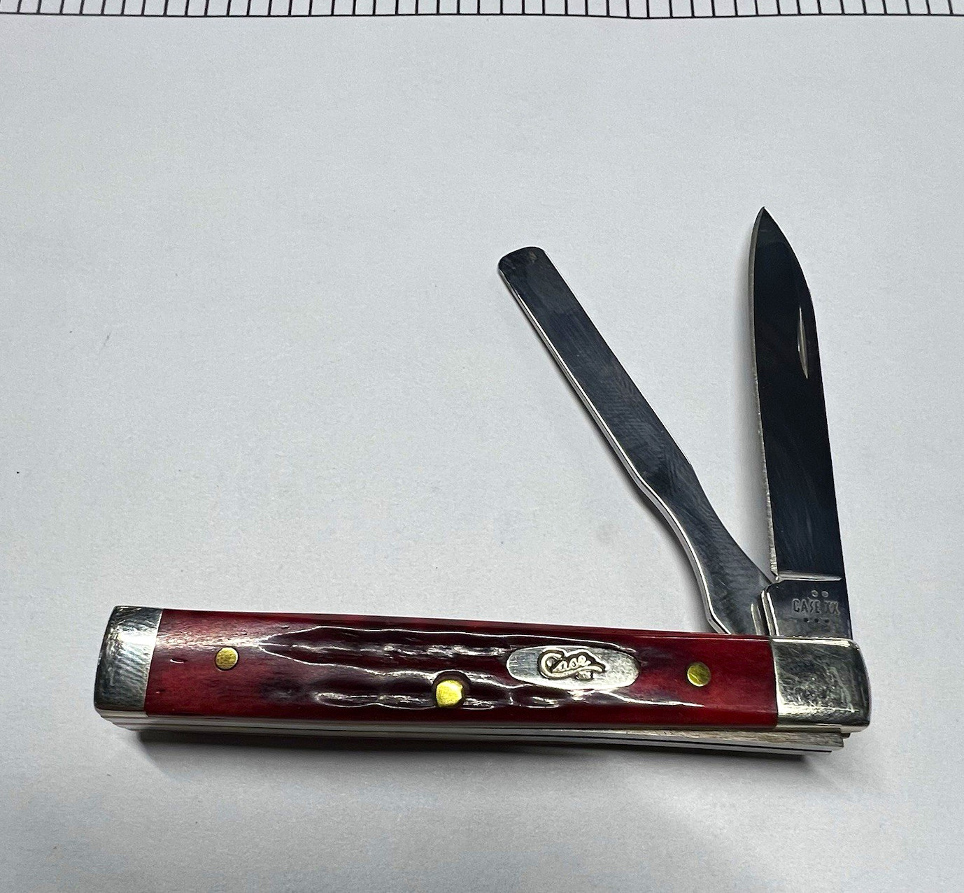 Case XX 6282 SP-SS 2-Blade Pocket Worn Old Red Bone Handle