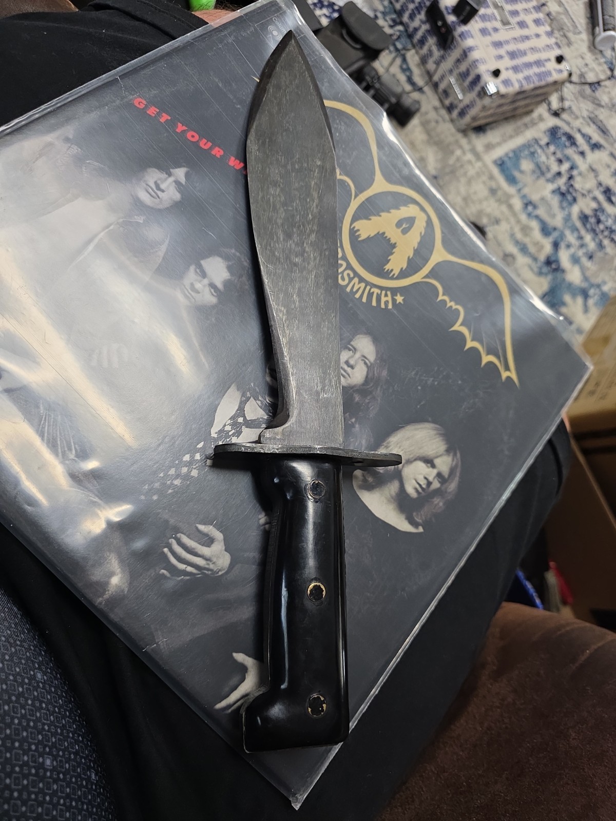 Custom Handmade Bowie Knife Super Heavy- Full Tang Hunting Survival Bowie Knife
