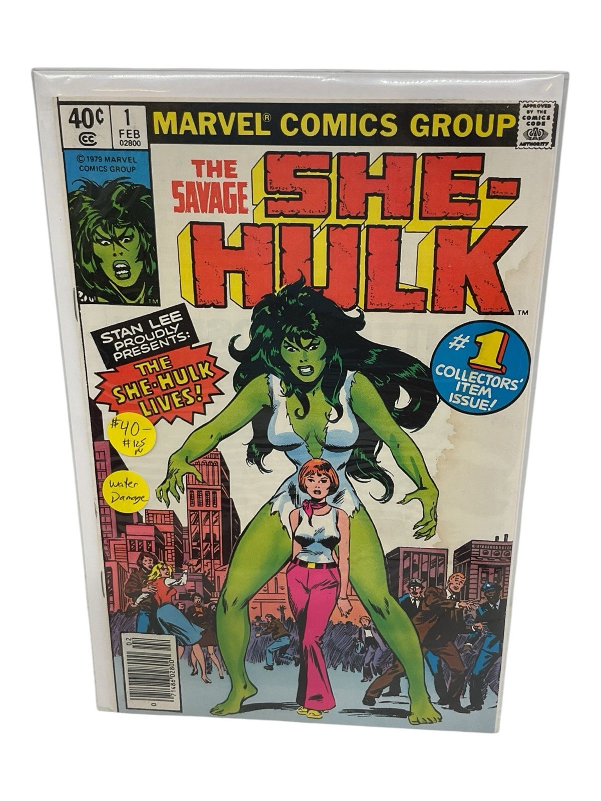 The Savage She-Hulk #1 Newsstand Variant (Marvel Comics February 1980) (Damage)