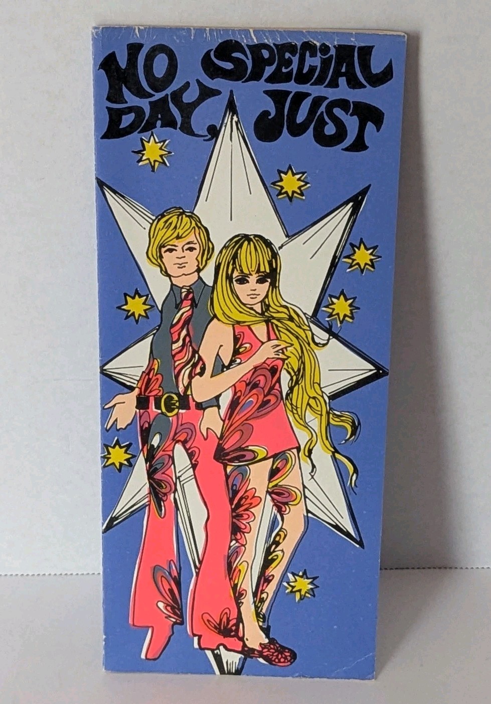 Vintage Late 1960s / Early 1970s Psychedelic Keep ’N Touch Greetings Studio Card