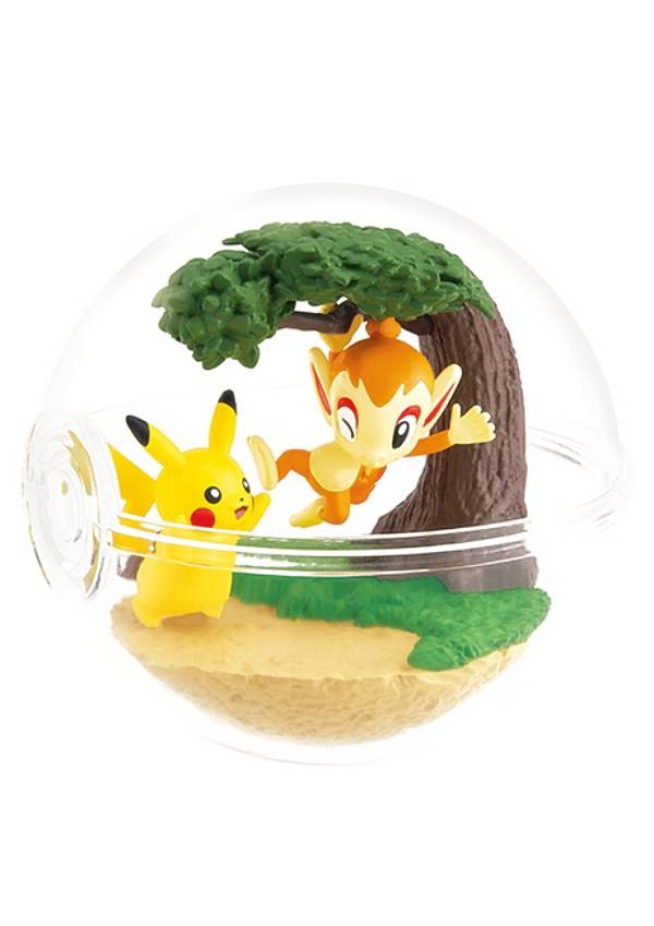 Pokemon 1. Pikachu Hikozaru Pocket Monster Terrarium Collection 12 Authentic