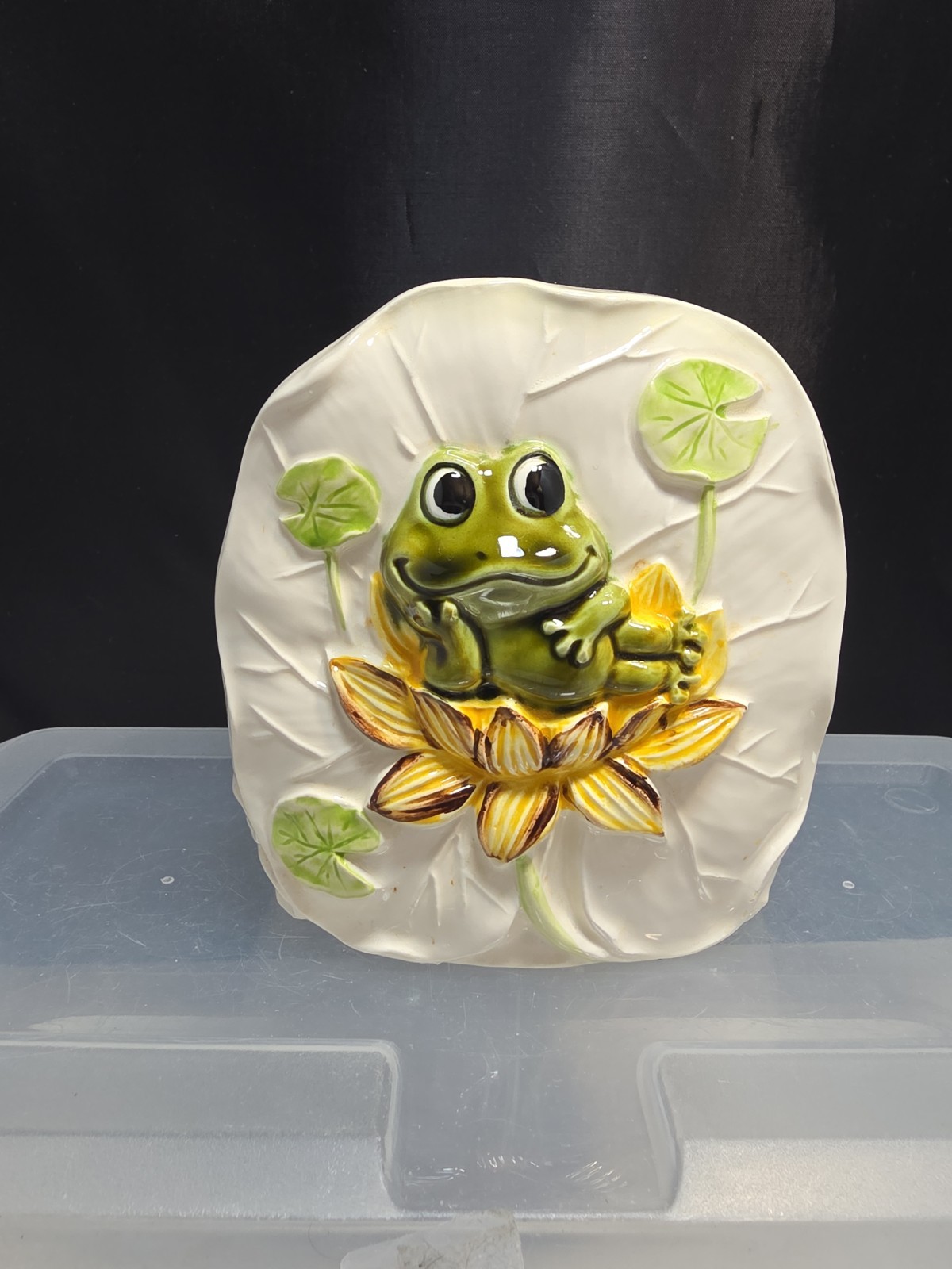 Vintage 1978 Neil the Frog Sears Roebuck Ceramic Napkin Holder Japan