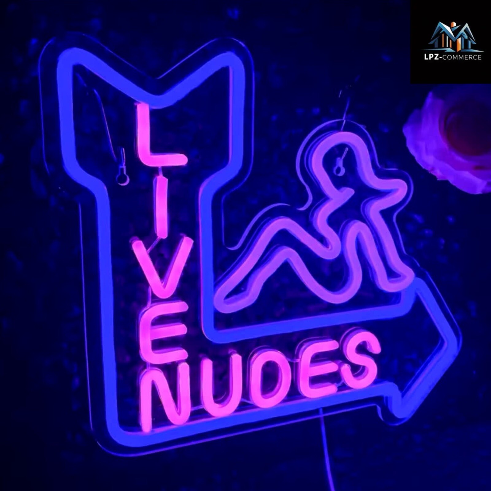 Live Nudes Exotic Dancer LED Neon Light Sign Strip Bar Club Wall Art Lamp Décor