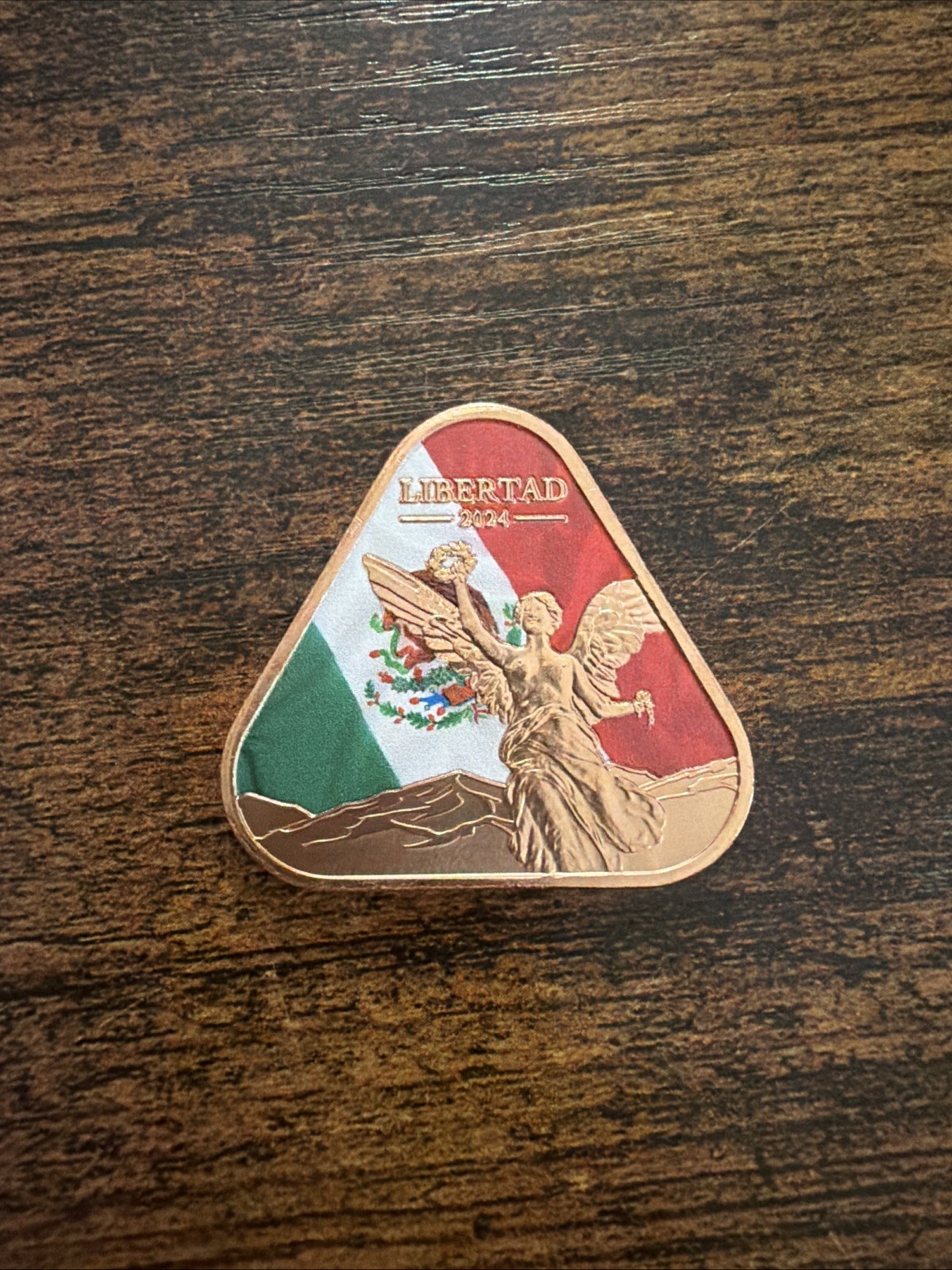 2024 Colorized 1oz .999 Fine Copper Triangle Lot Of 16