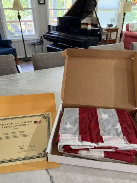 DONALD TRUMP Jan 20 2025  Inauguration 47th Pres U.S. Flag Flown Over US Capitol