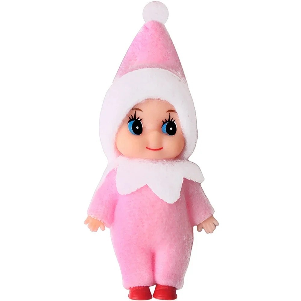 Christmas Elf Doll On The Ledge Baby Elf Plush Felt Xmas Tree Decoration
