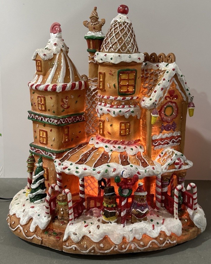 Rare Cracker Barrel Gingermint Gingerbread House Christmas Village 2008 Box Read