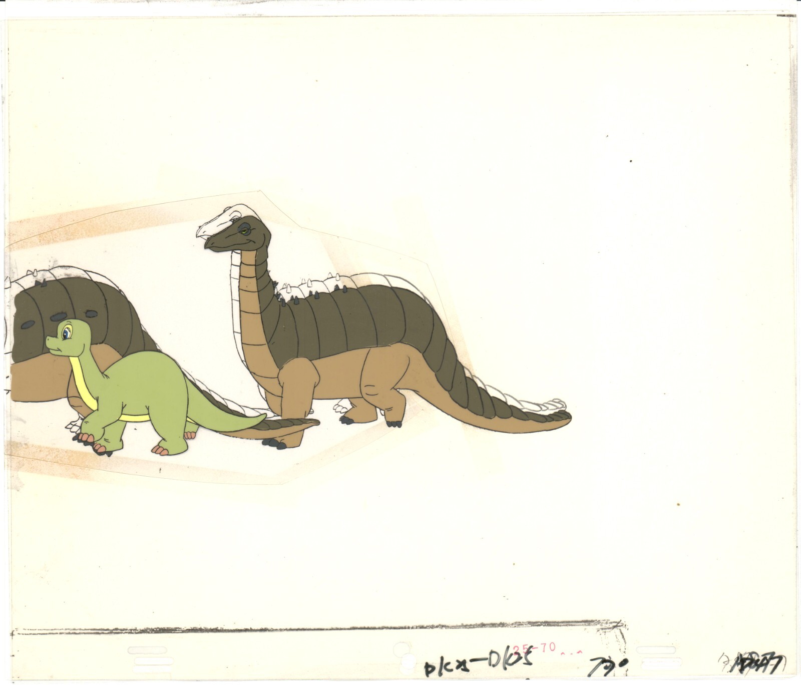 2 Dink the Little Dinosaur Animation Cels Ruby Spears 1989-91 C916-17