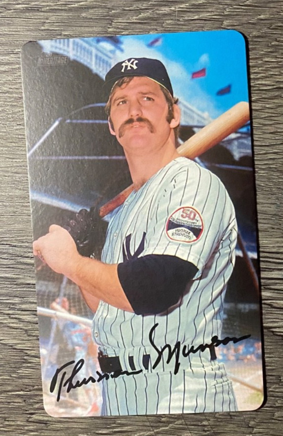 BASEBALL: THURMAN MUNSON NEW YORK YANKEES = 2019 TOPPS SUPER BASEBALL CARD #15