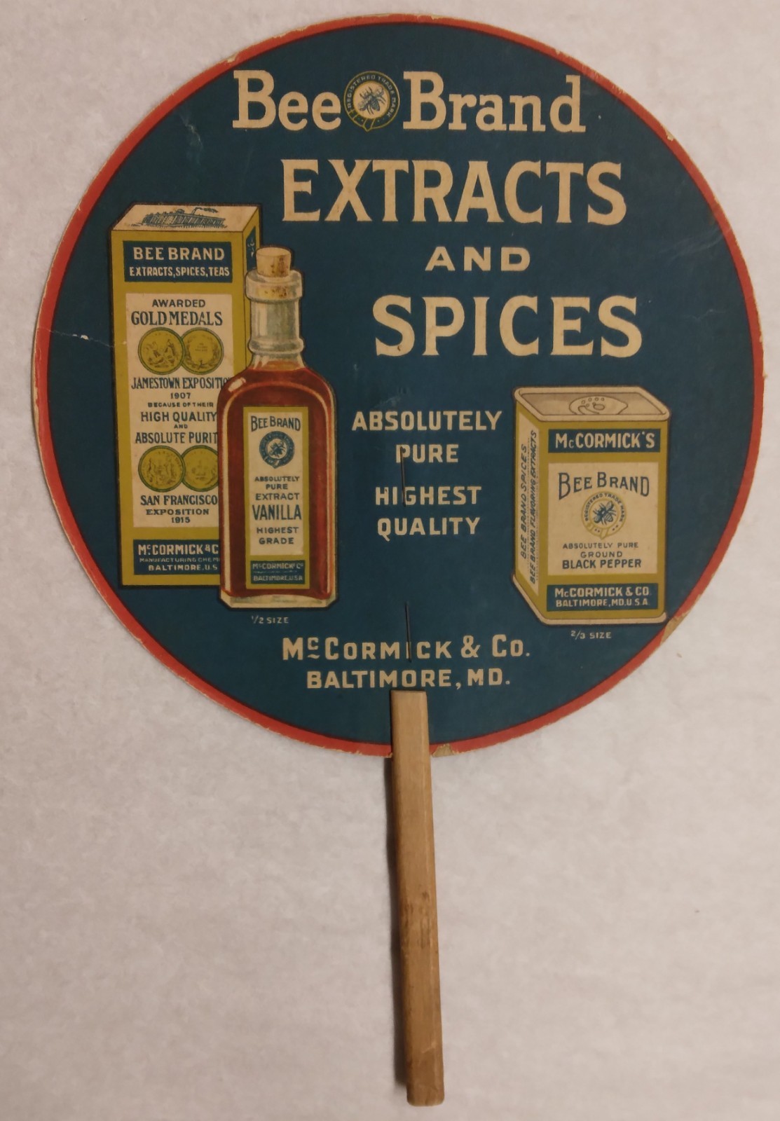c1918Hand Ad Fan \