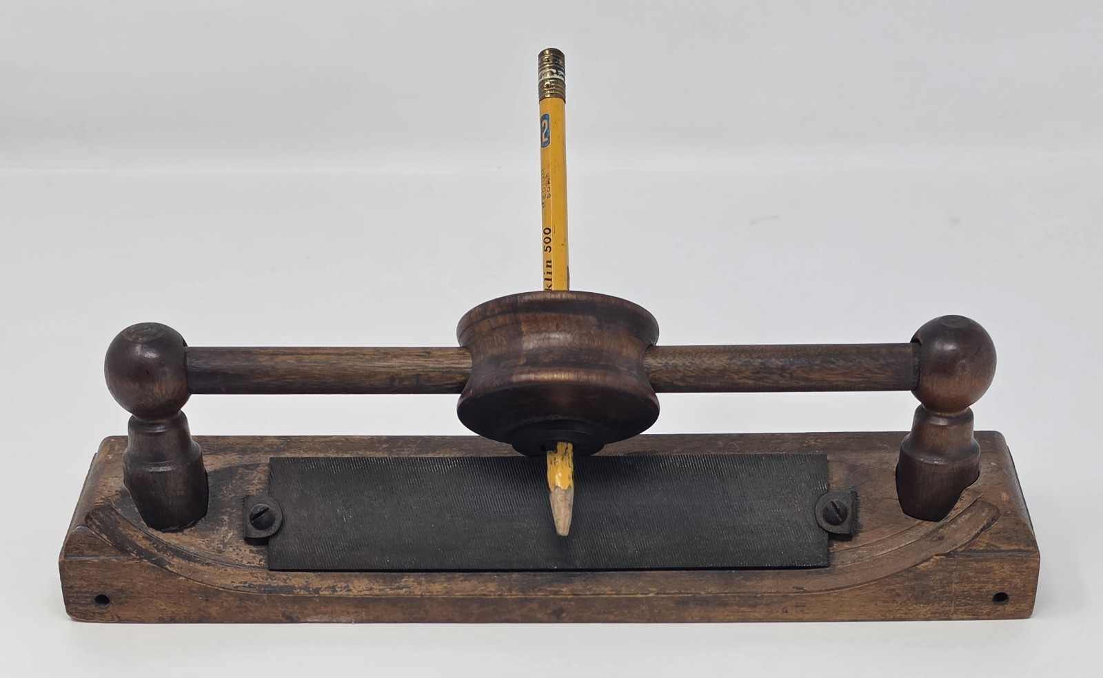 Antique 1890s The Perfect Pencil Pointer Wooden Pencil Sharpener 