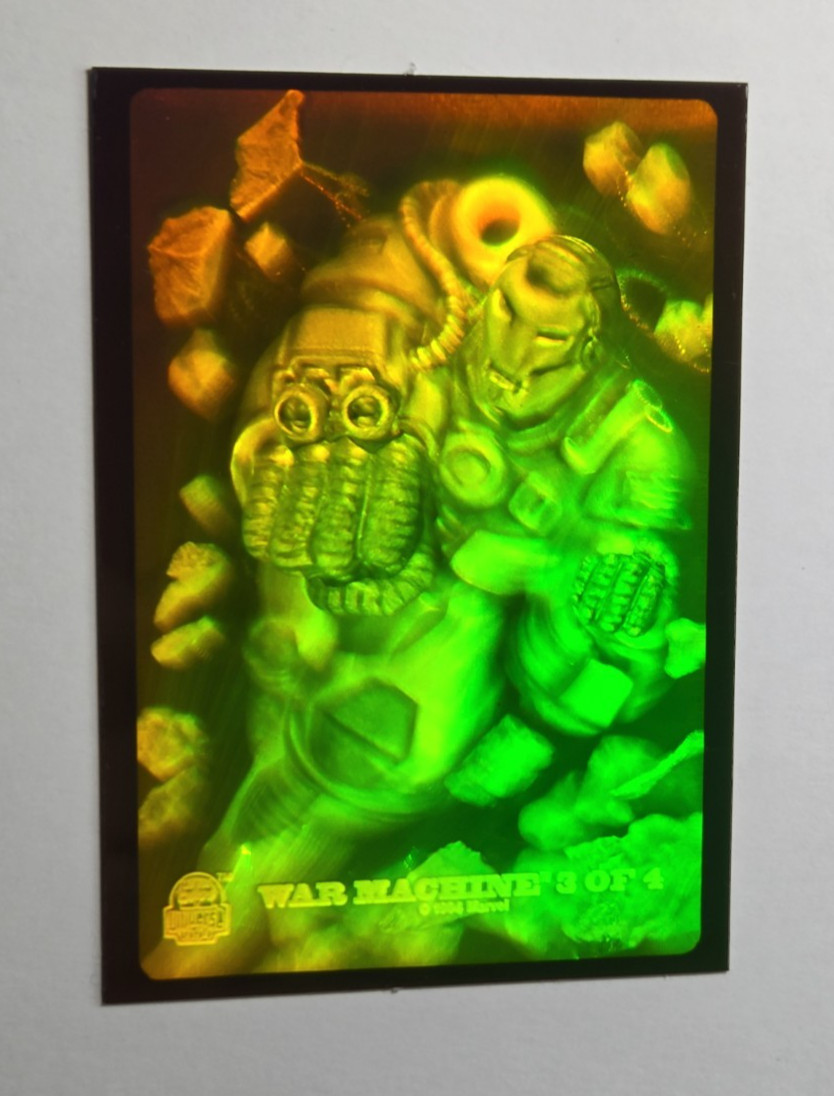 1994 Fleer Marvel Universe Series V Hologram Orange Green #3 War Machine 1994 Fleer Marvel Universe Series V Hologram Orange Green #3 War Machine