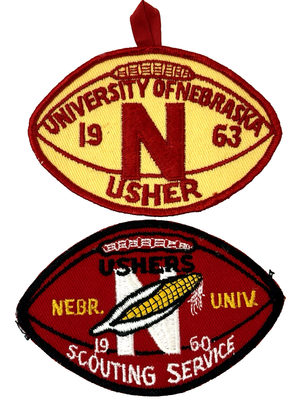 1960 & 1963 Football Usher Patch University of Nebraska Boy Scout