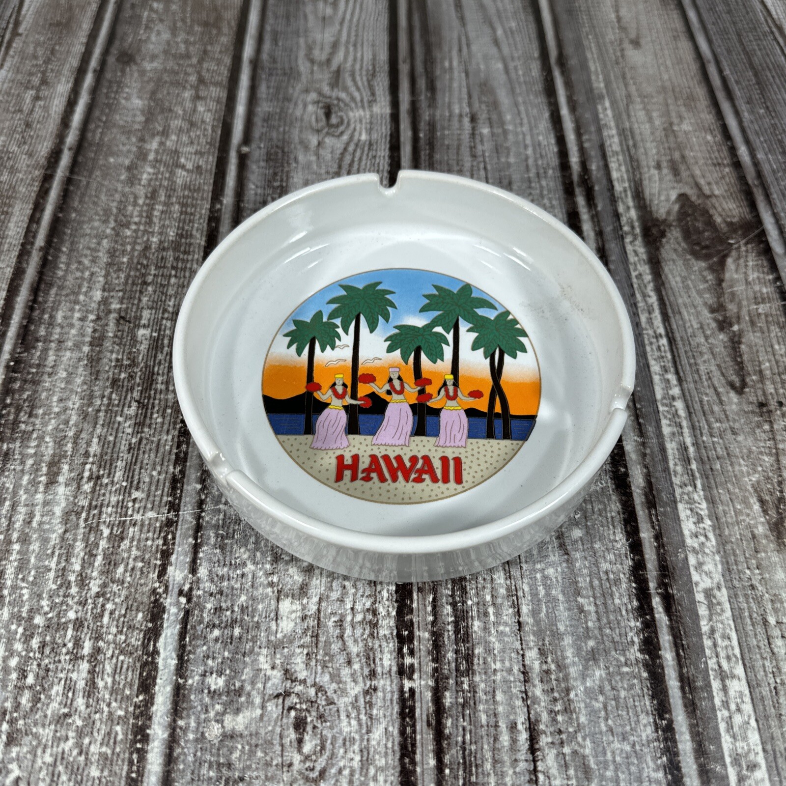 Beautiful Vintage Hawaii Hula Girls Sanyei 5