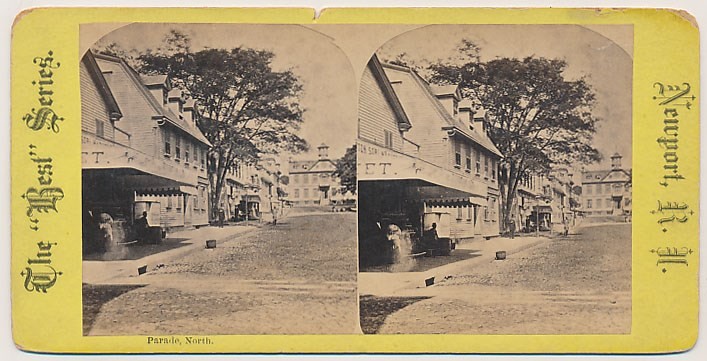 RHODE ISLAND STEREOVIEW - Newport - Street Scene - Best Series