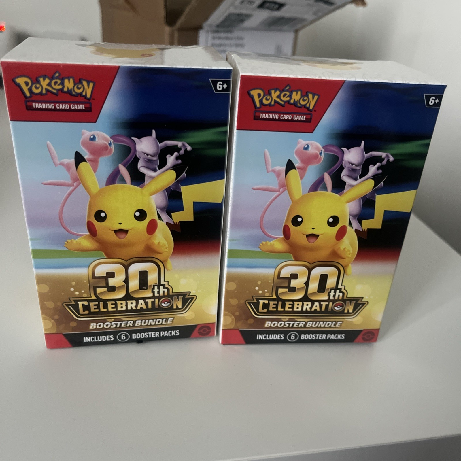 2 x Pokémon TCG 30th Celebration Booster Bundle Boxes 6 Packs English 