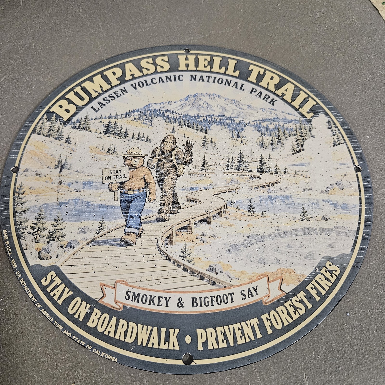 VINTAGE 1956 BUMPASS HELL TRAIL 12\