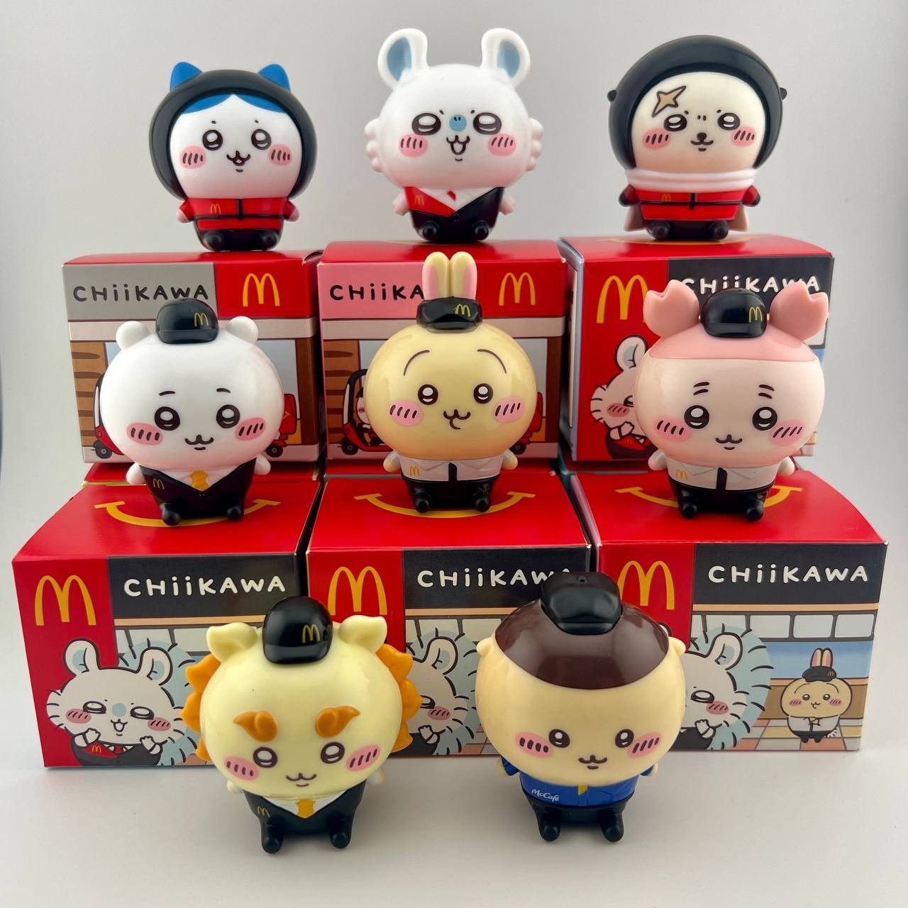McDonald\'s x Chiikawa 2026 Figure Toy Complete Set Of 8 New with box