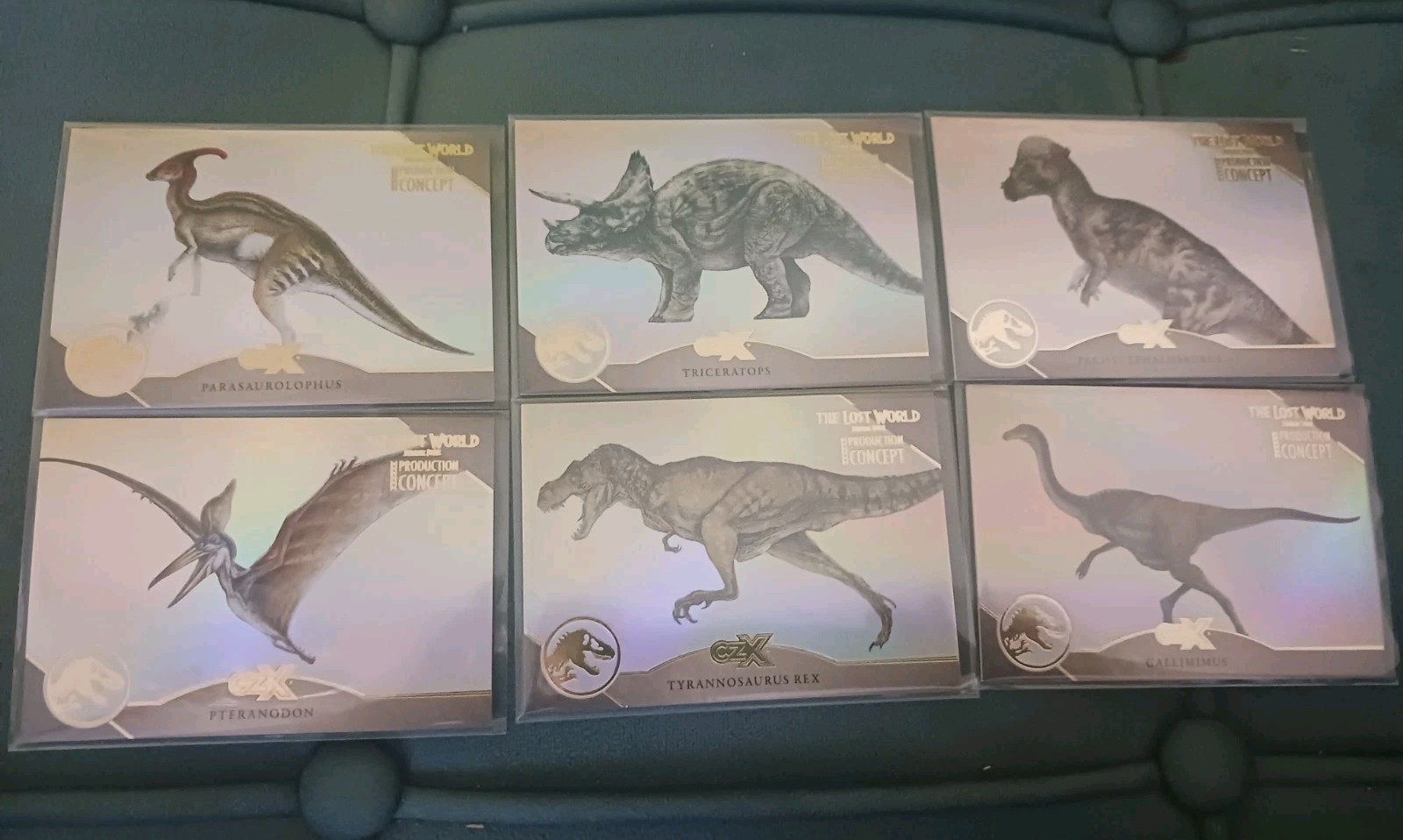 2026 Cryptozoic Jurassic Park CZX Production Concept 6 Card Lot