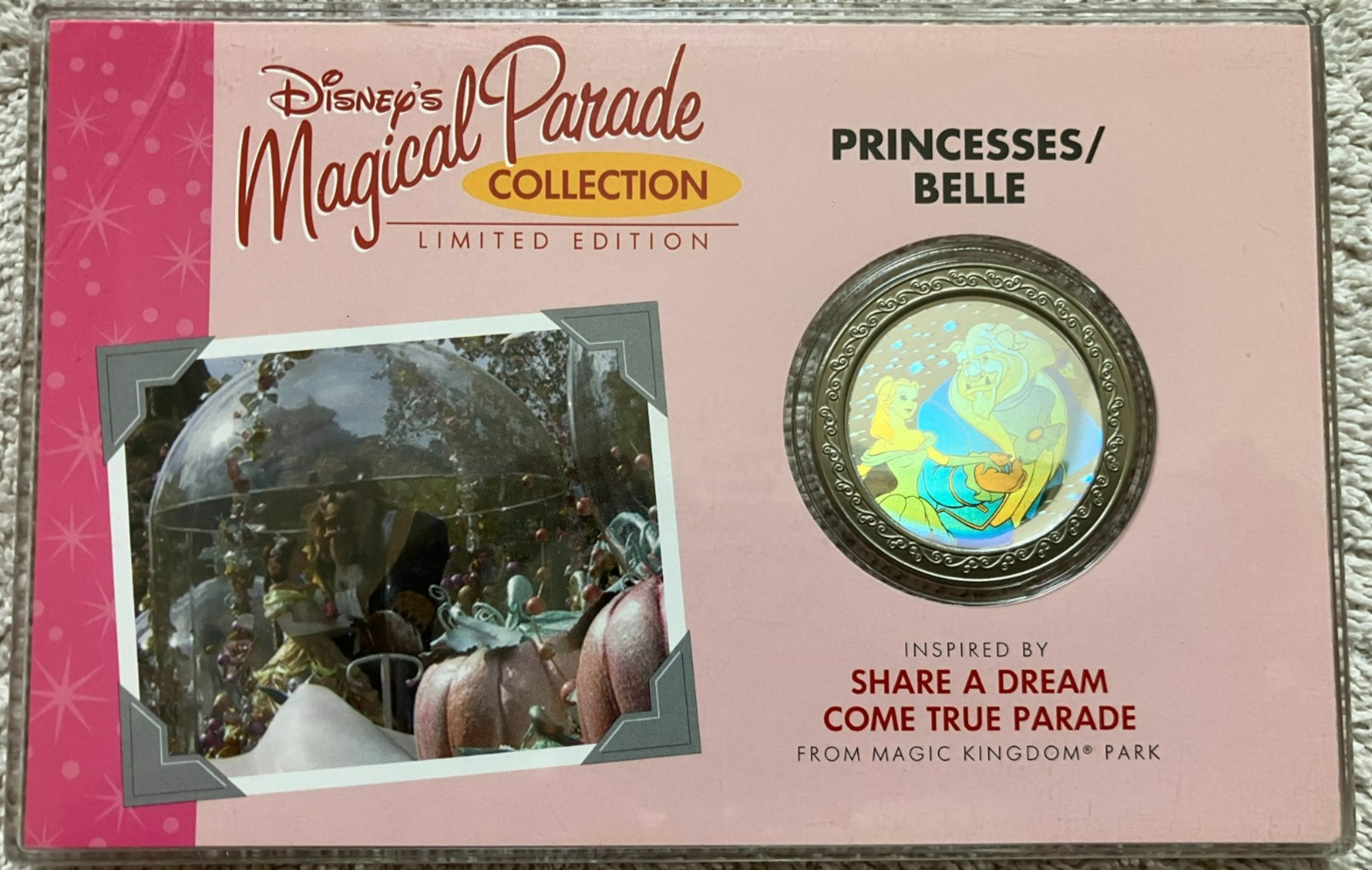 Disney's Magical Parade LE Princesses/Belle Medallion Rare Low Number (36/1000)