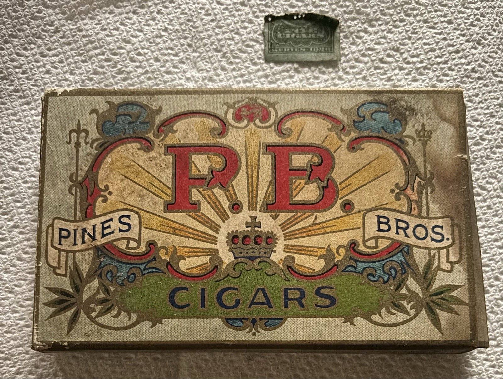 Vintage Pines Bros. Empty Cigar Box 5” Maine 1926 Nice Shape